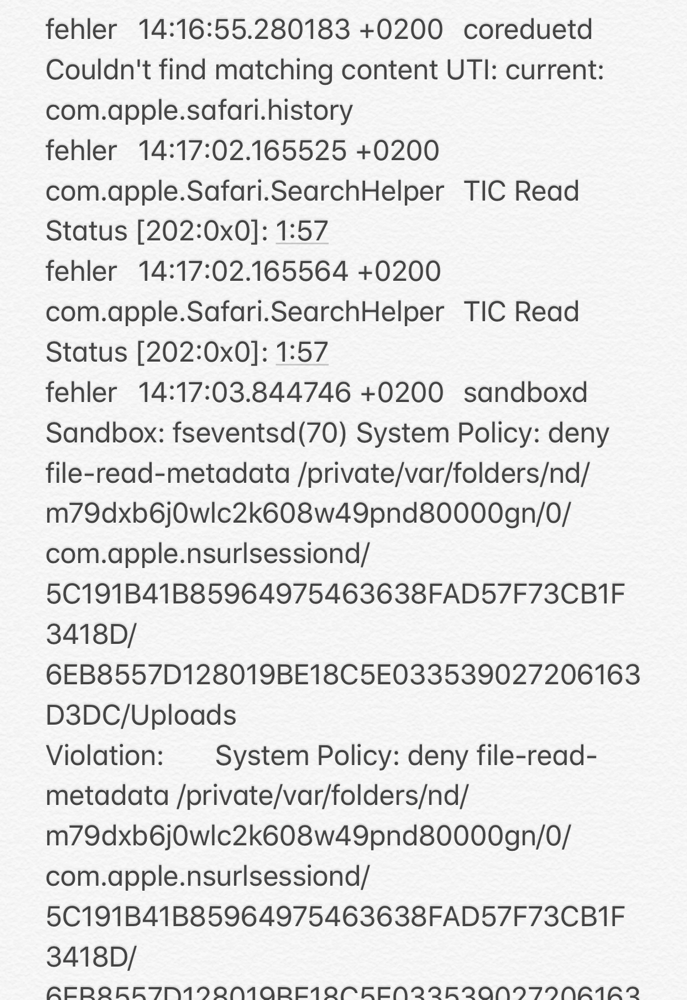 Error Log from iTunesconnect Debugging Tool - They RAMmed together