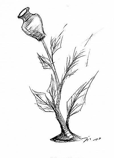 Figunetische Blumenvase / 2017