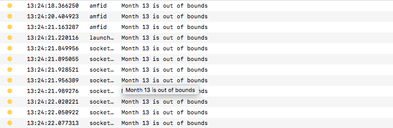Month 13 is out of bounds