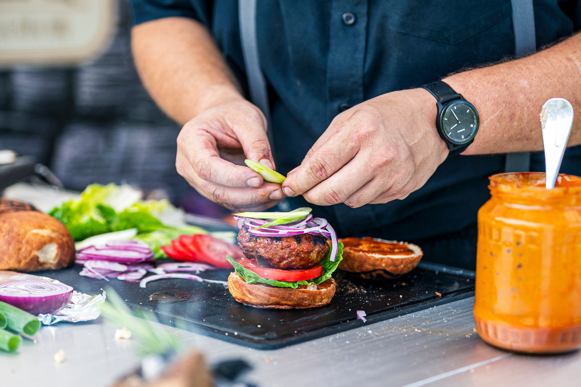 Burger Time ALE-X-BBQ Foto@ palatzhartl