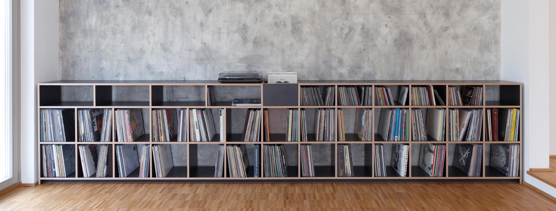 Regale Buchregale Raumteiler Einbauregal Buchenblau Mobel Nach