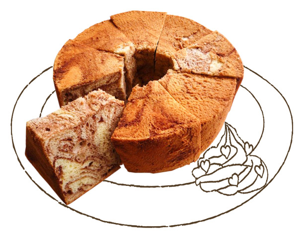ケーキ工房アン・アミの米粉のシフォンケーキ