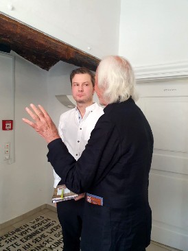Jan-Hendrik Pelz und Werner Schulz im Gespräch