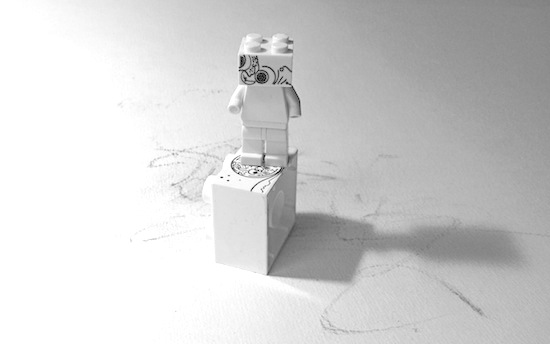 Legosteine mit individuellen Mustern