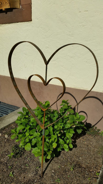 Gartenstecker Double Love