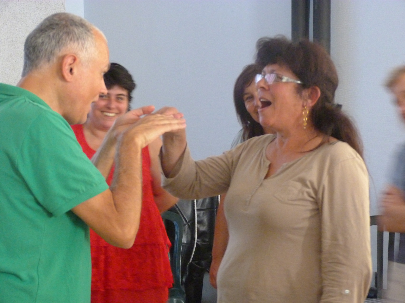 Lydia Chianese et Richard Cross lors de la journée "Polyphonie"