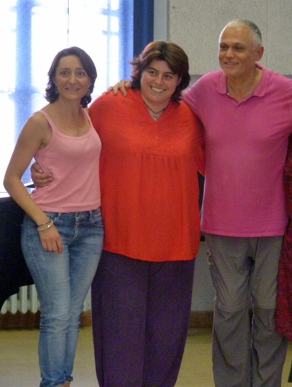 Cécile Bonnal, Karine Torre et Richard Cross lors de la journée "pédagogie du groupe"