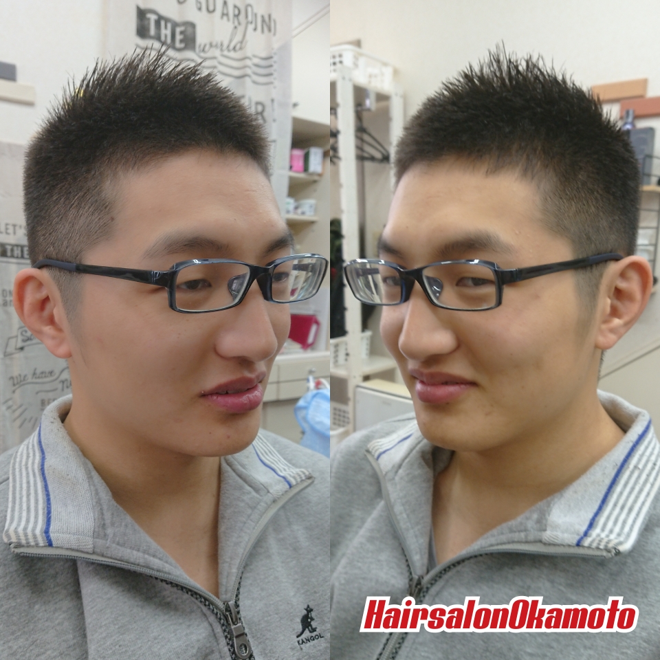 おしゃれ坊主 オシャレボウズ ソフトモヒカン アーミーボウズ ショートカット Hairsalonokamoto ヘアーサロンオカモト 川崎駅東口の理容室 床屋 メンズカット 川崎市川崎区新川通り沿い 川崎市立病院口交差点の床屋さん