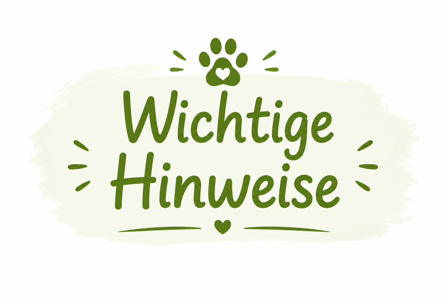 Wichtige Hinweise