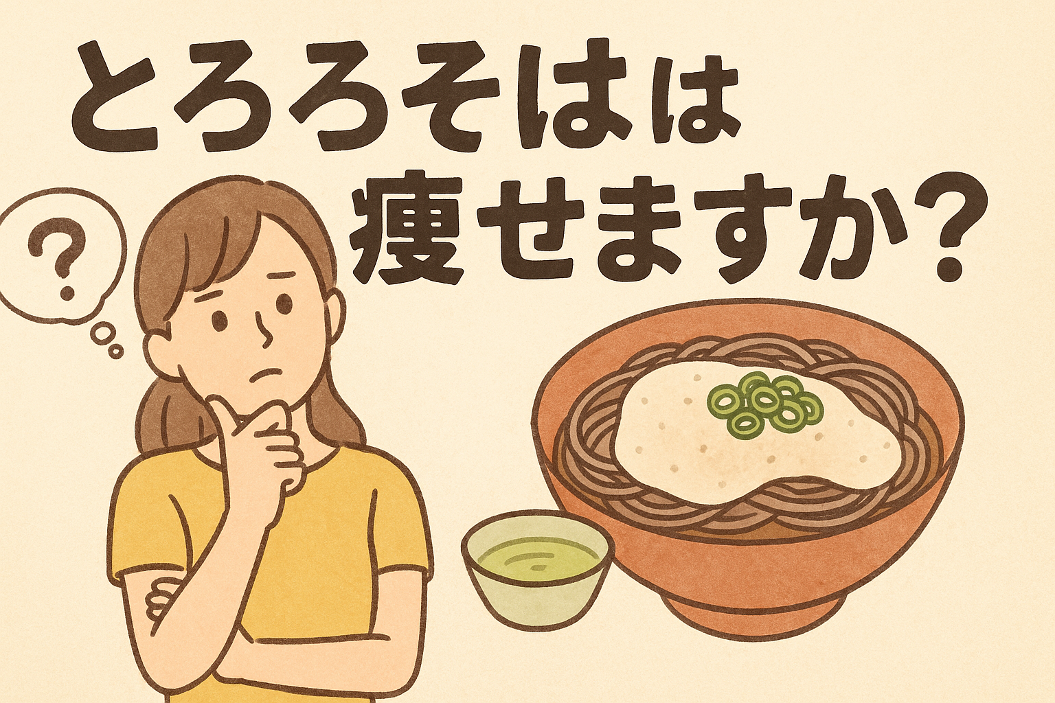 「とろろそばは痩せますか？」