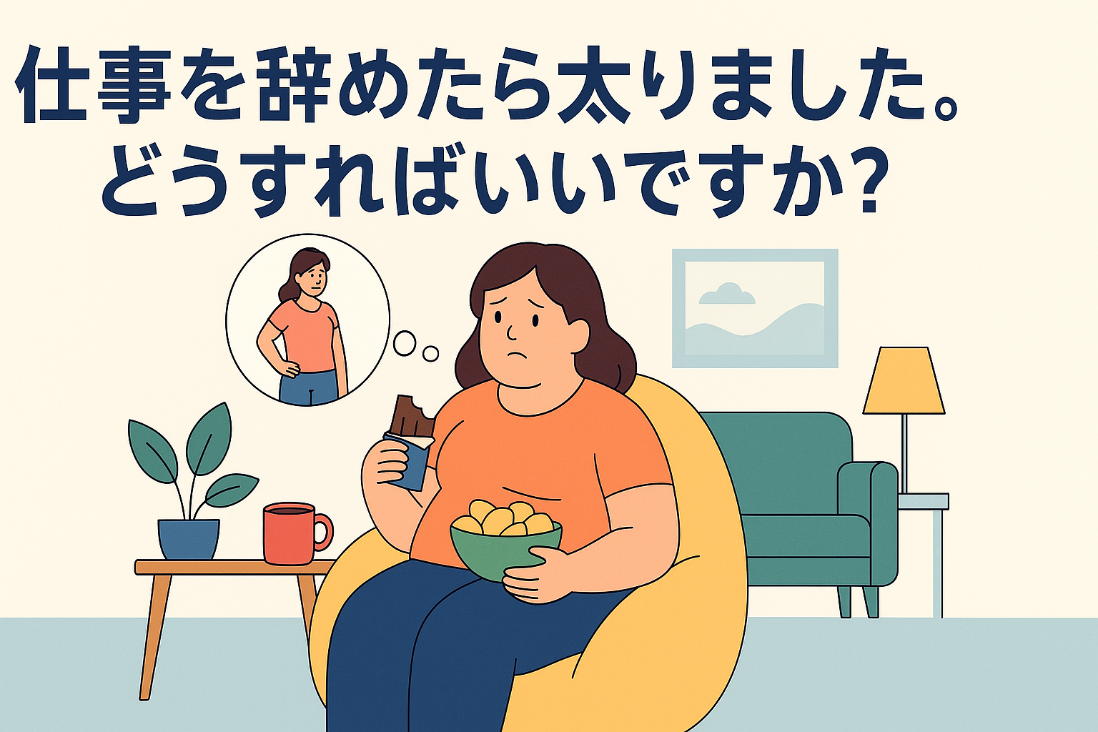 「仕事を辞めたら太りました。どうすればいいですか？」