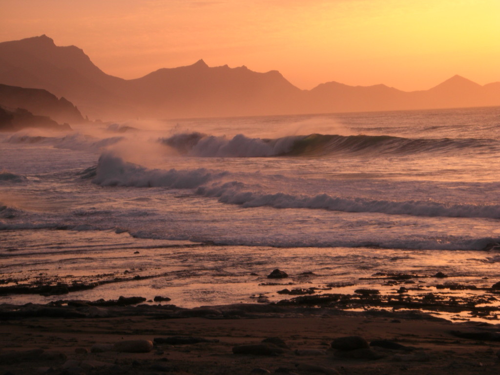 Abendstimmerung an der Westküste