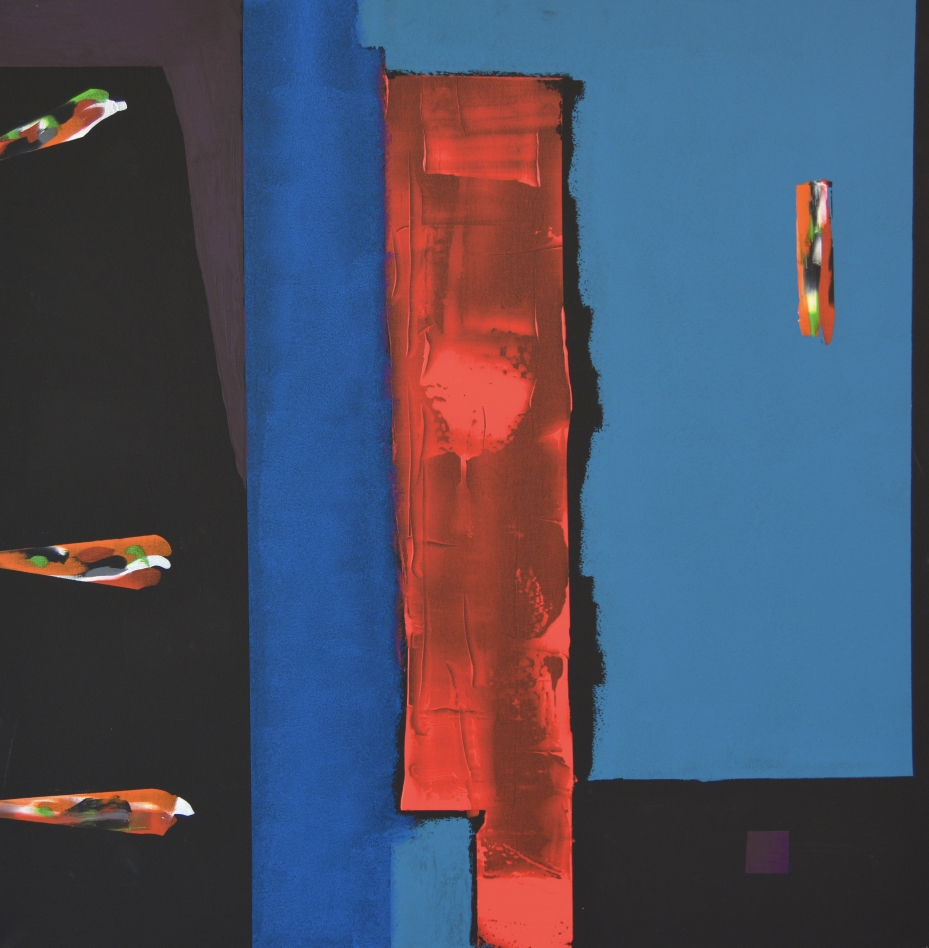"Abstrakte Resonanz" Acryl auf Leinwand 100x100cm,  Preis: 1500,-€ verkauft 