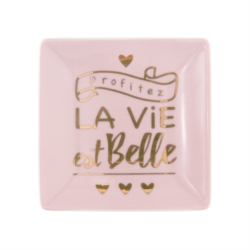 <FONT size="5pt">Vide-poches la vie est belle  - <B>6,50 €</B> </FONT>