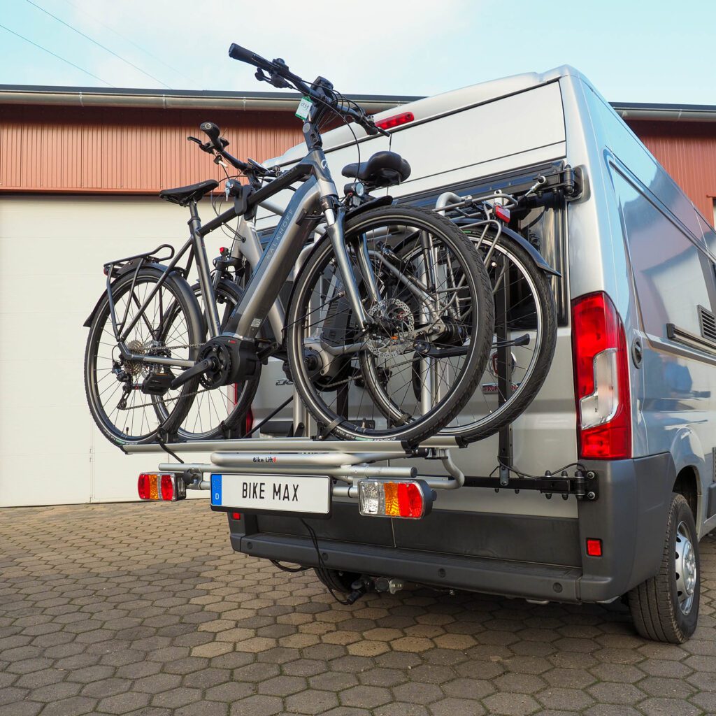 Schwenkbarer Fahrradträger für Kastenwagen Italia Camper
