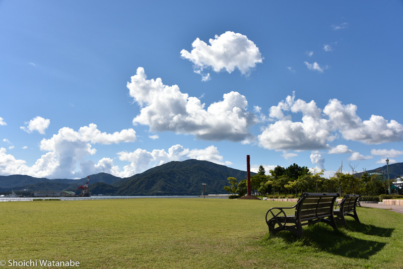 まずは敦賀で撮影。お天気がいいのでなんでも素敵になります。