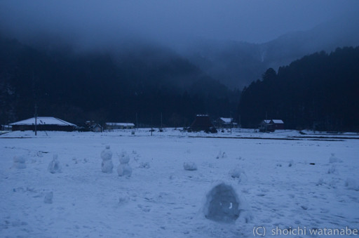 ところどころに作られている雪だるまがかわいい