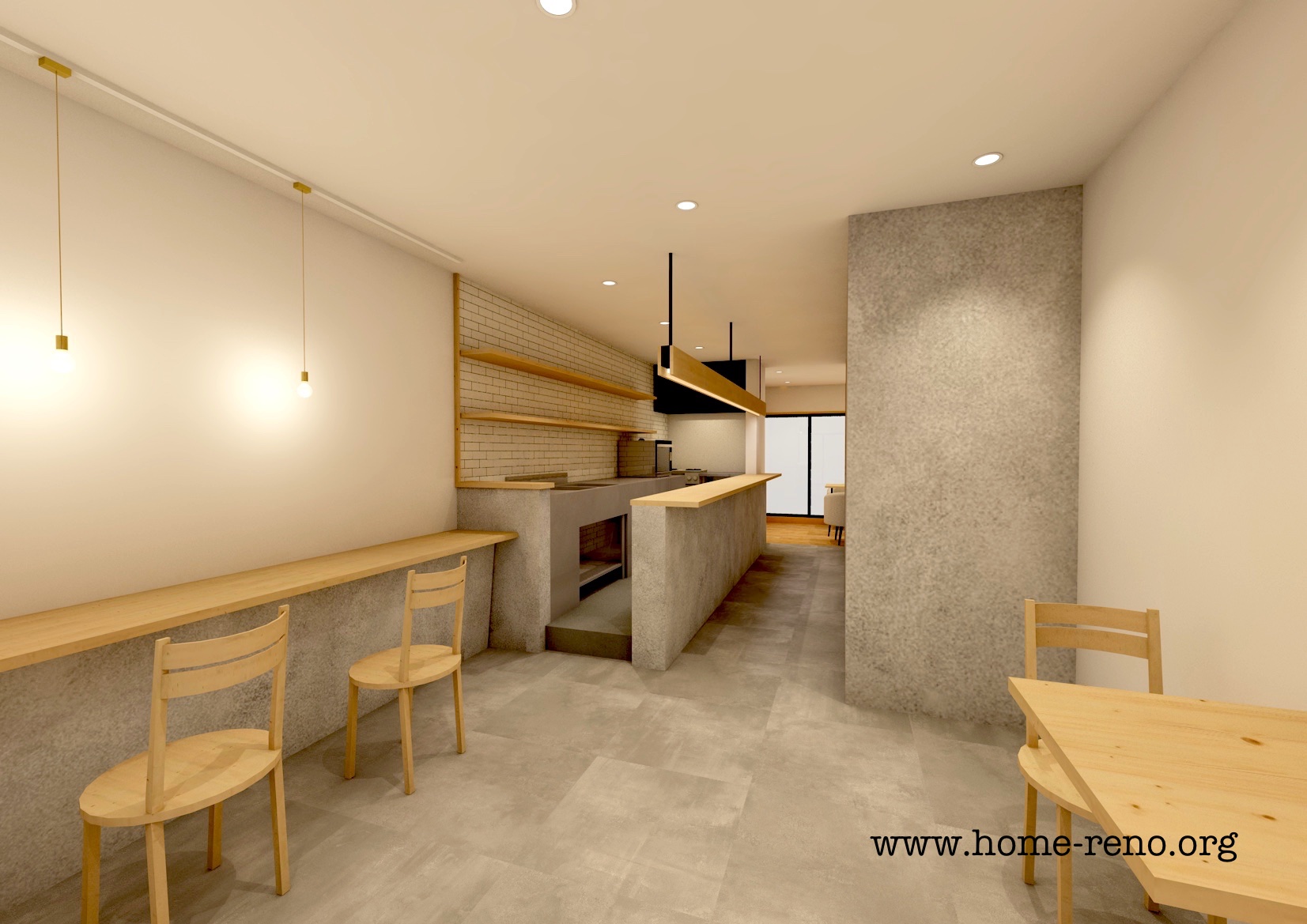 薄塗りモルタル|カフェテーブル|サイドテーブル|店舗什器 薄塗りモルタル|カフェテーブル|サイドテーブル|店舗什器