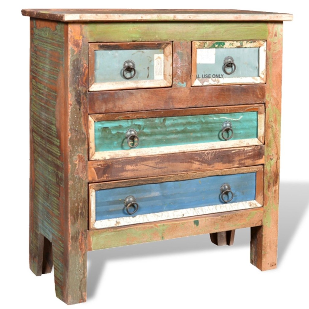Cucine in legno riciclato: mobiletto in legno riciclato e ferro ...