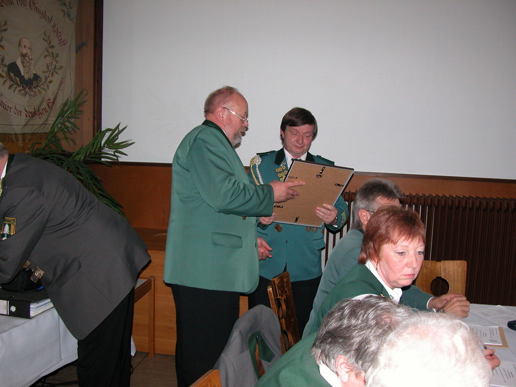 Verabschiedung von Hartmut Lemkau nah  9 Jahren Vorstandszugehörigkeit.    Foto W. Röndigs