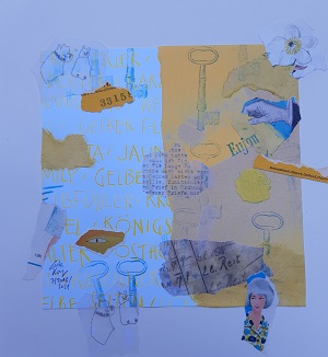 Collage in gelb
