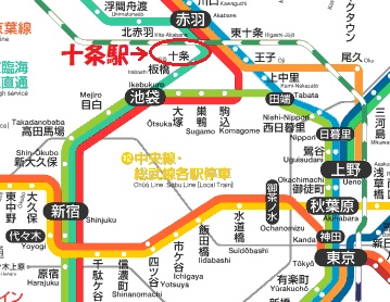 十条駅の場所