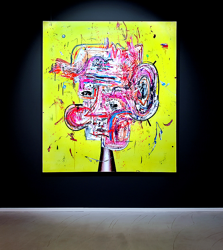 LIEBESTOLLER LIEBESTROLL, 2016, mixed media on canvas, 170x150cm 