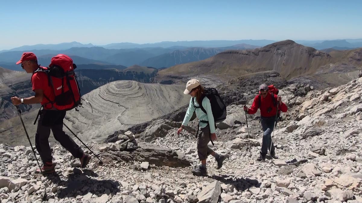 Juliette en route pour le Mont Perdu