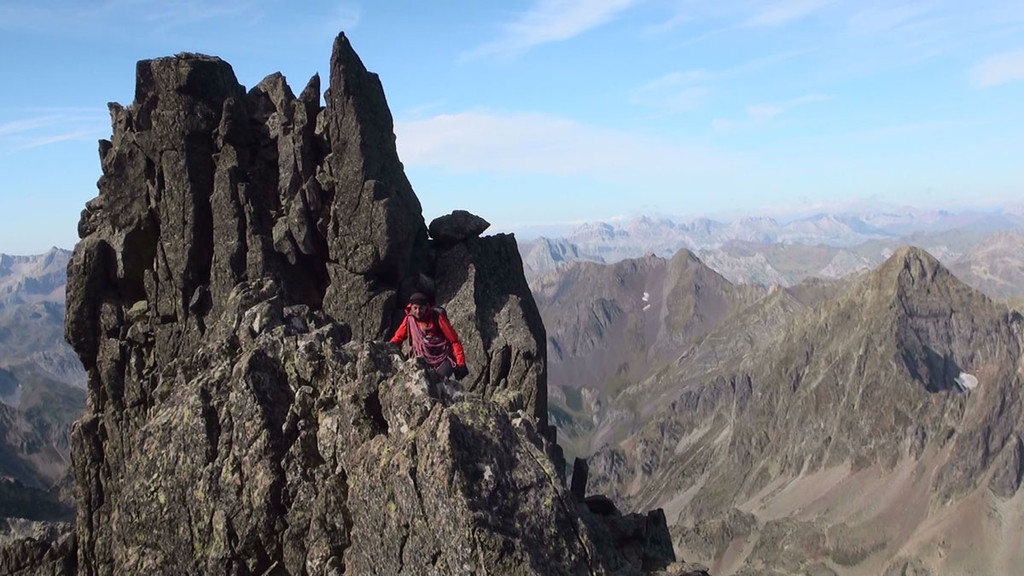 Sur l'arête Packe-Russell du Balaïtous