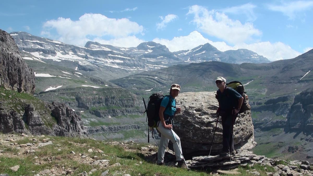 Une faja débouchant face au Mont Perdu