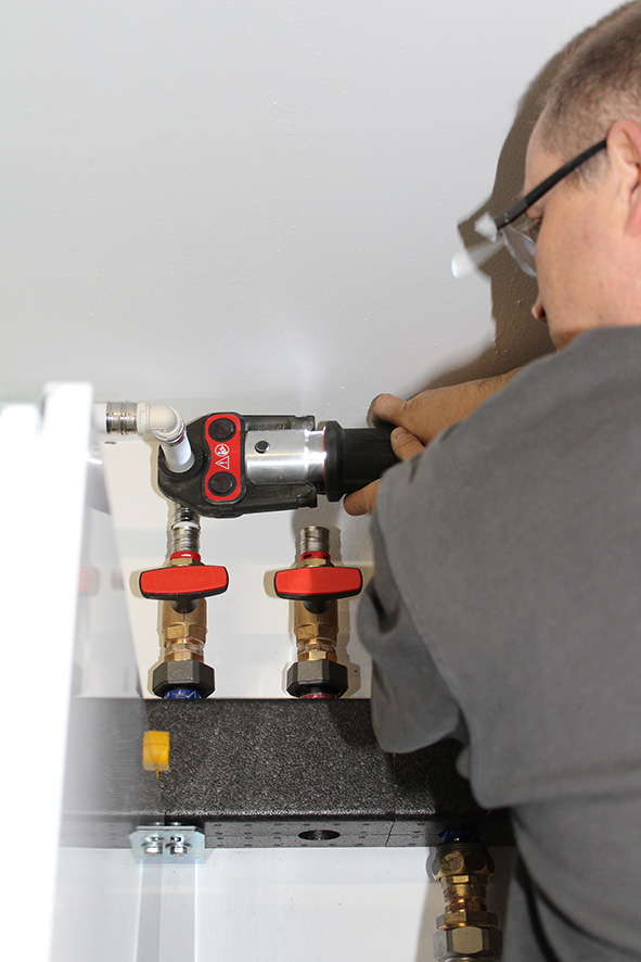 Installation Wärmepumpe