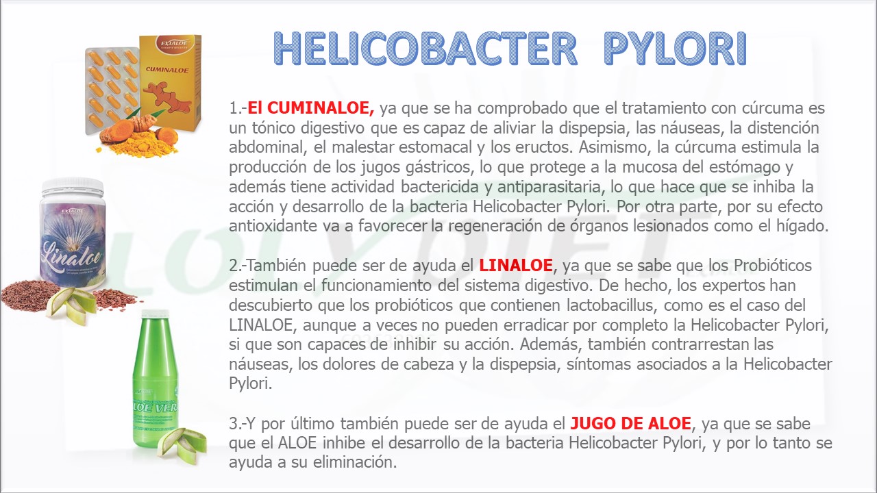 HELICOBACTER PYLORI LOLYDIET ALOE VERA