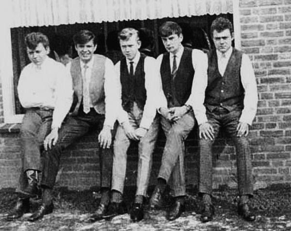 Sef Caanen, Jan Raven, Wil Caanen, Harrie van Cruchten en Harrie Caanen.