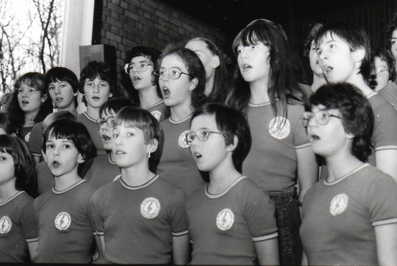 Vorstellung 1. Single "Die Antwort weiß ganz allein der Wind" 1979 Musiksaal Illinger Schule
