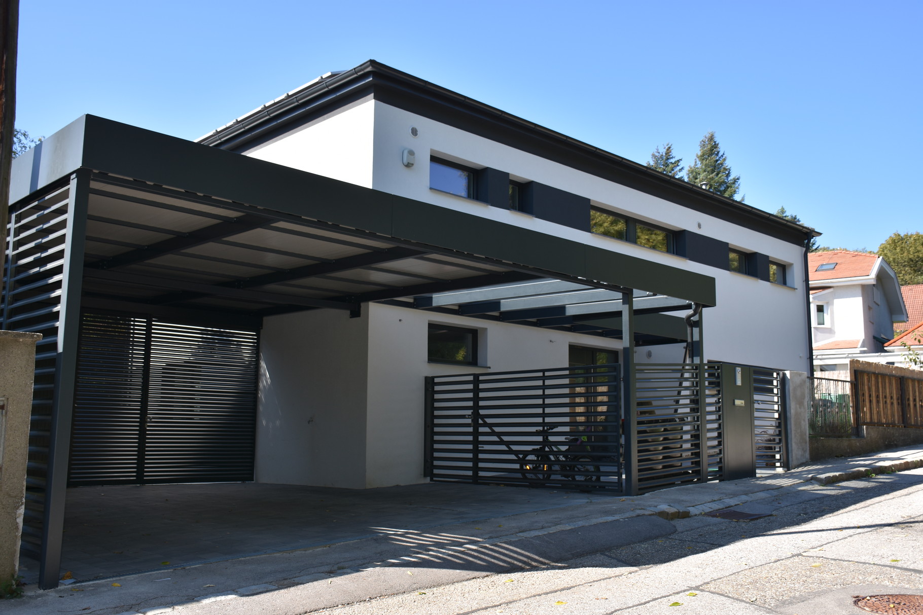 Doppelcarport Carport Überdachung Edelstahl Carport