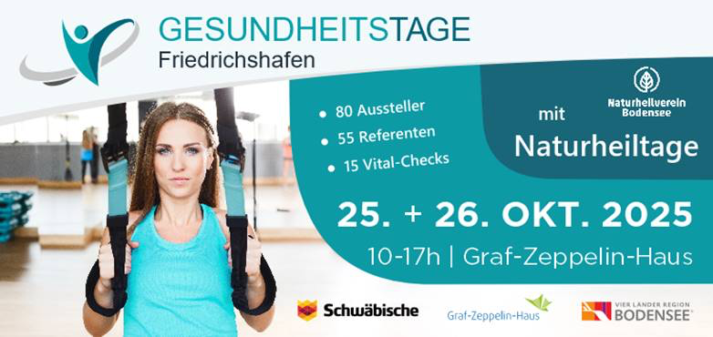 Wir sind dabei: Gesundheitstage Friedrichshafen 2025, 25.10. - 26.10.2025