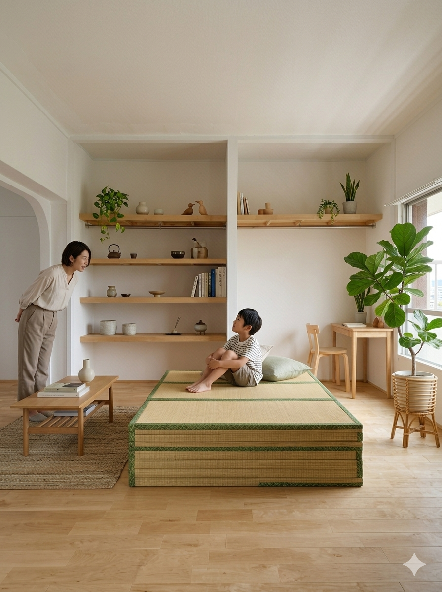 畳を積み重ねて使う畳椅子