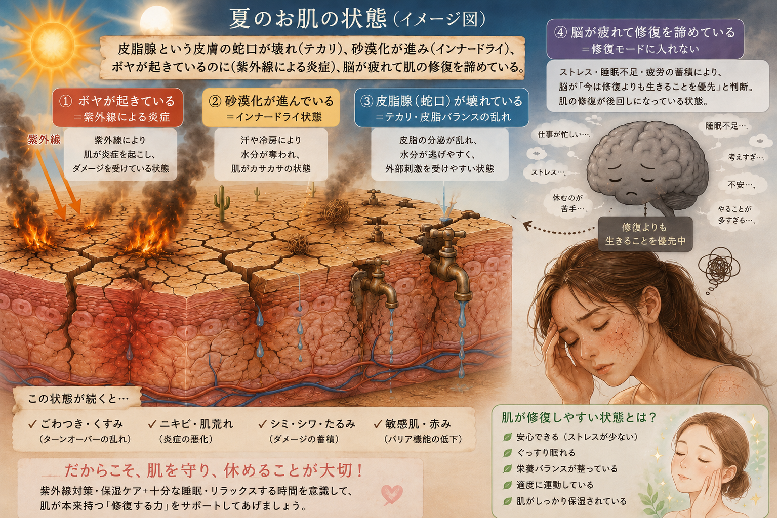 肌をきっかけに、自分を大切にする時間を