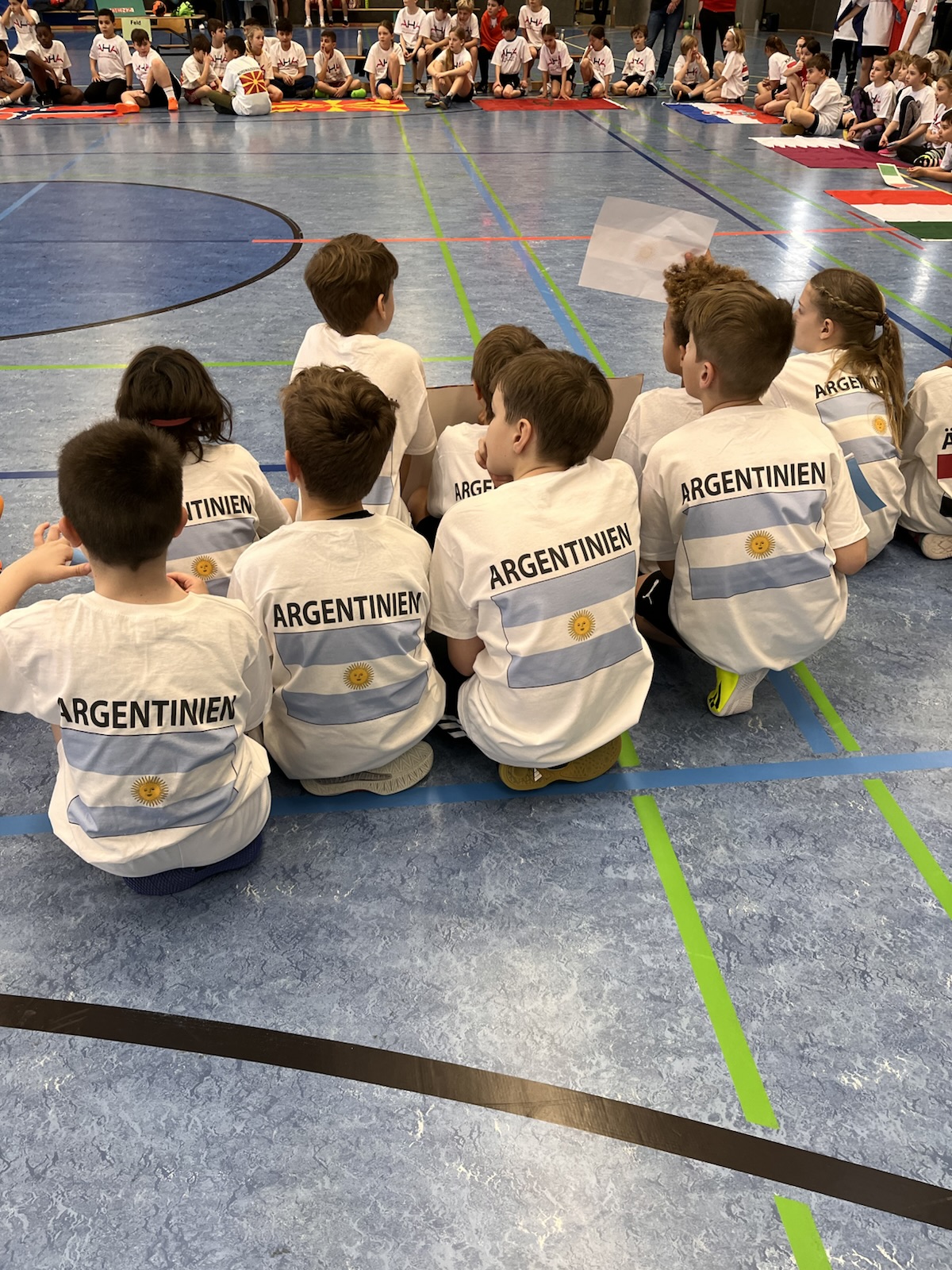 Die Grundschule Engen trat für Argentinien an