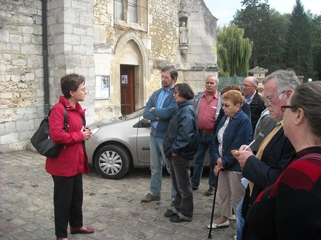 Nelly Segers à l'église de Fitz-James