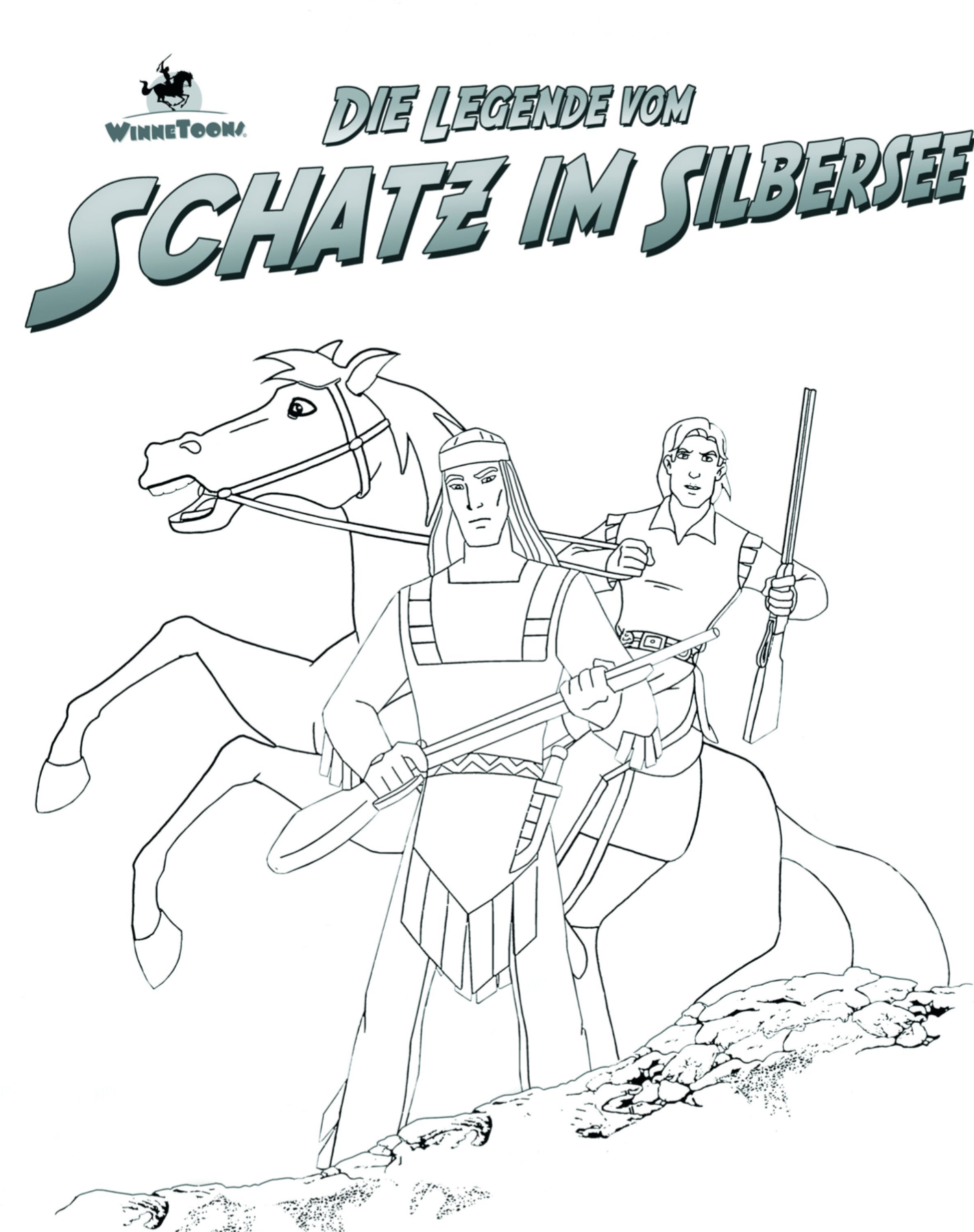 Ausmalbilder Winnetou Und Old Shatterhand