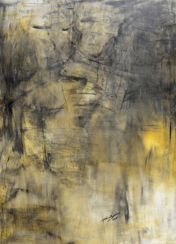 DANS LE VENTRE DE LA TERRE, 36 X 48 po. (91 X 122 cm)