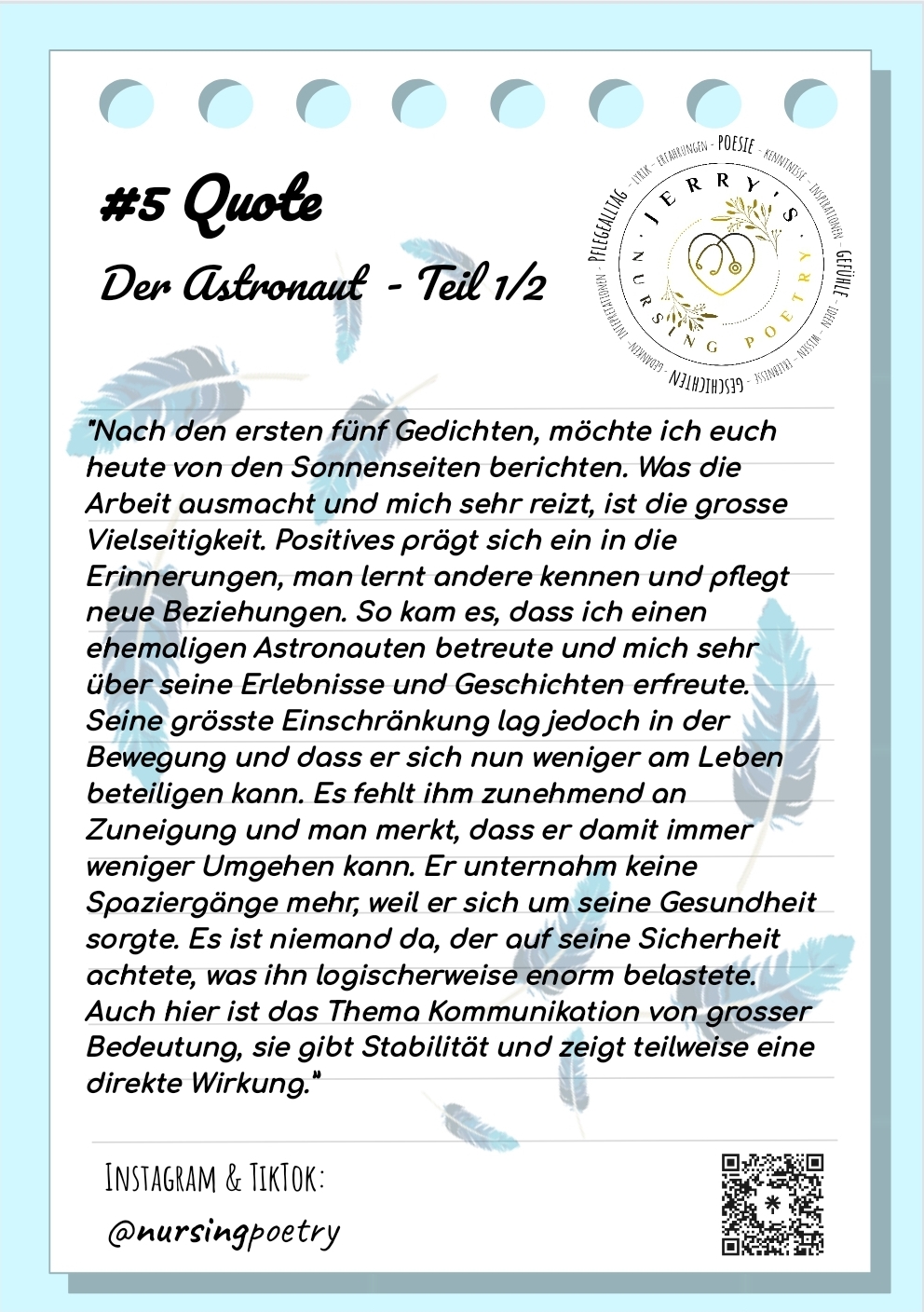 #5 Quote - Der Astronaut (1/2)