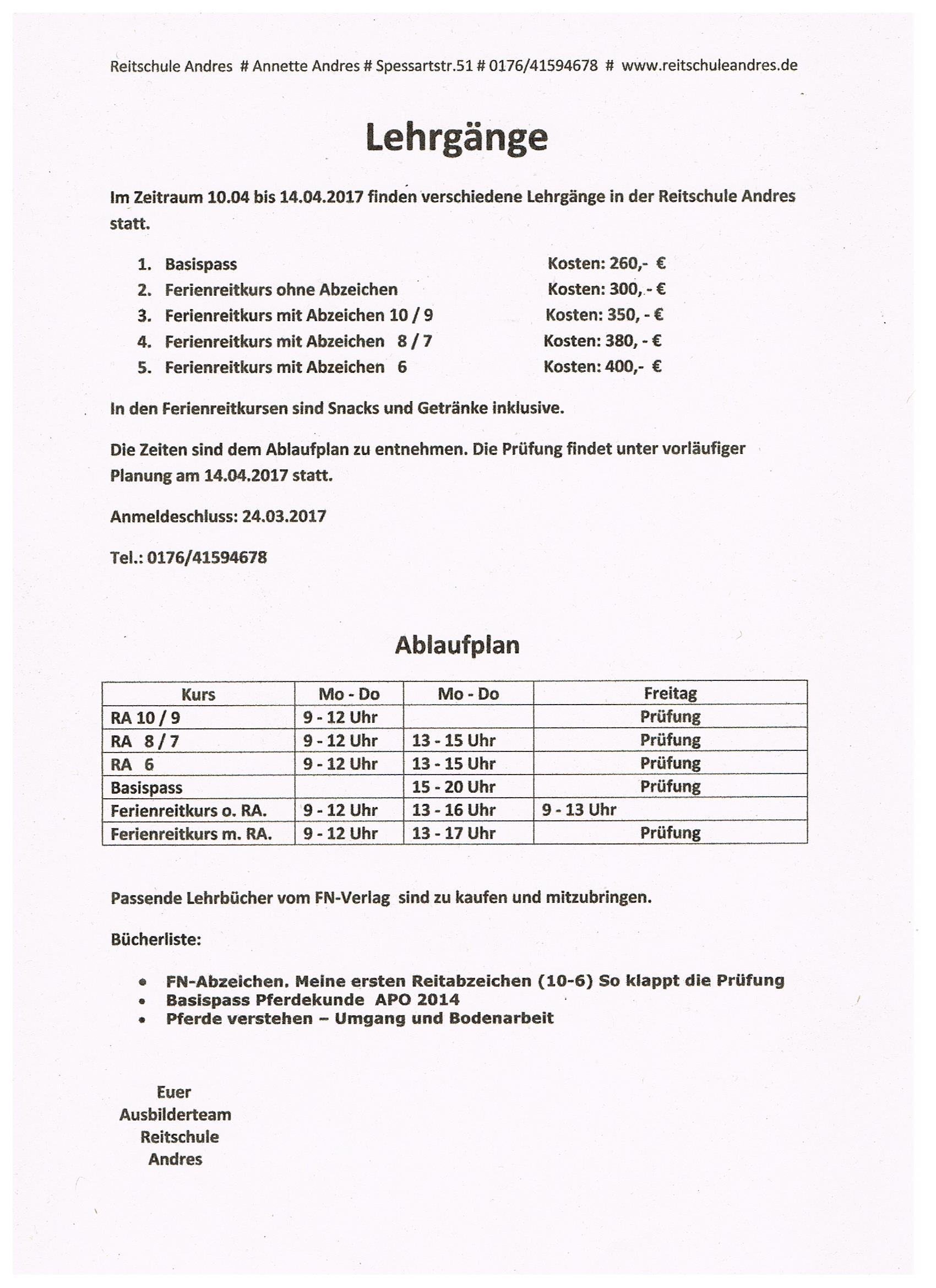 Reitabzeichen Reitschuleandres Reiten In 63791 Karlstein