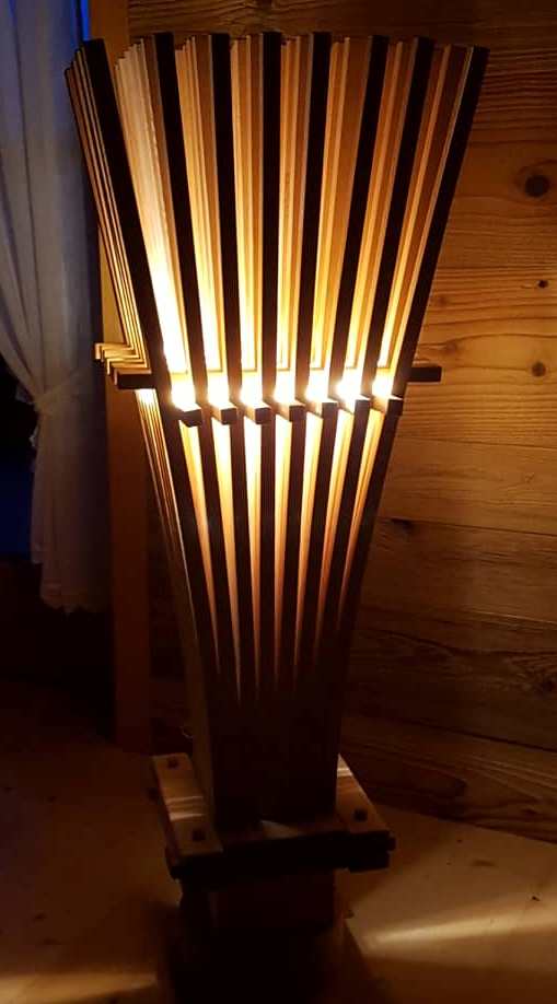 Zirbenholzklimabesen mit LED bei Dunkelheit ( Danke Claudia)