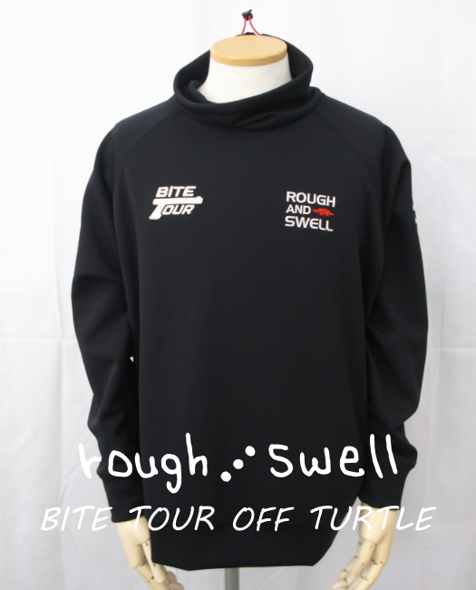 rough and swell ネイビー L 長袖モックネック ラフアンドスウェル rough&swell モックネックシャツ ブラック