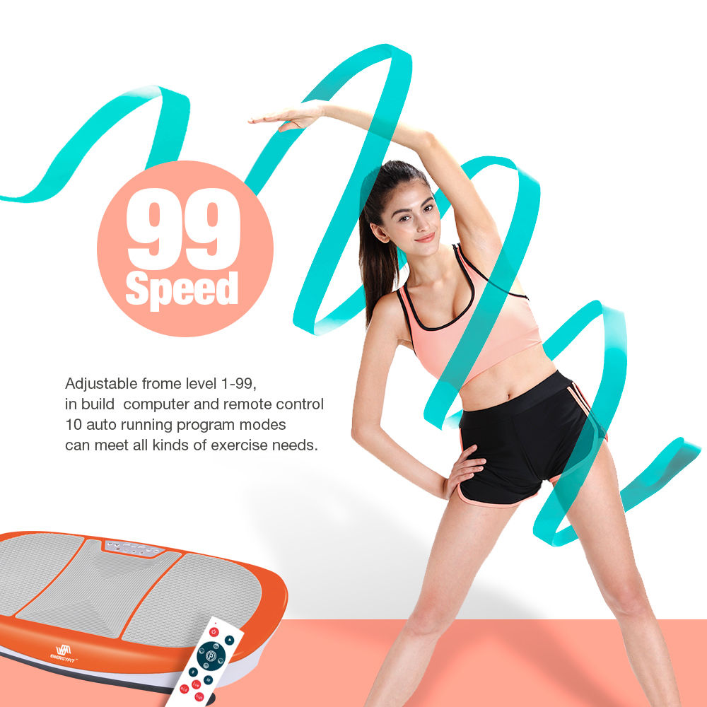 Energyfit Vibration Machine Body Shaper trainer Plate Exercise Massage Platform elyssachin