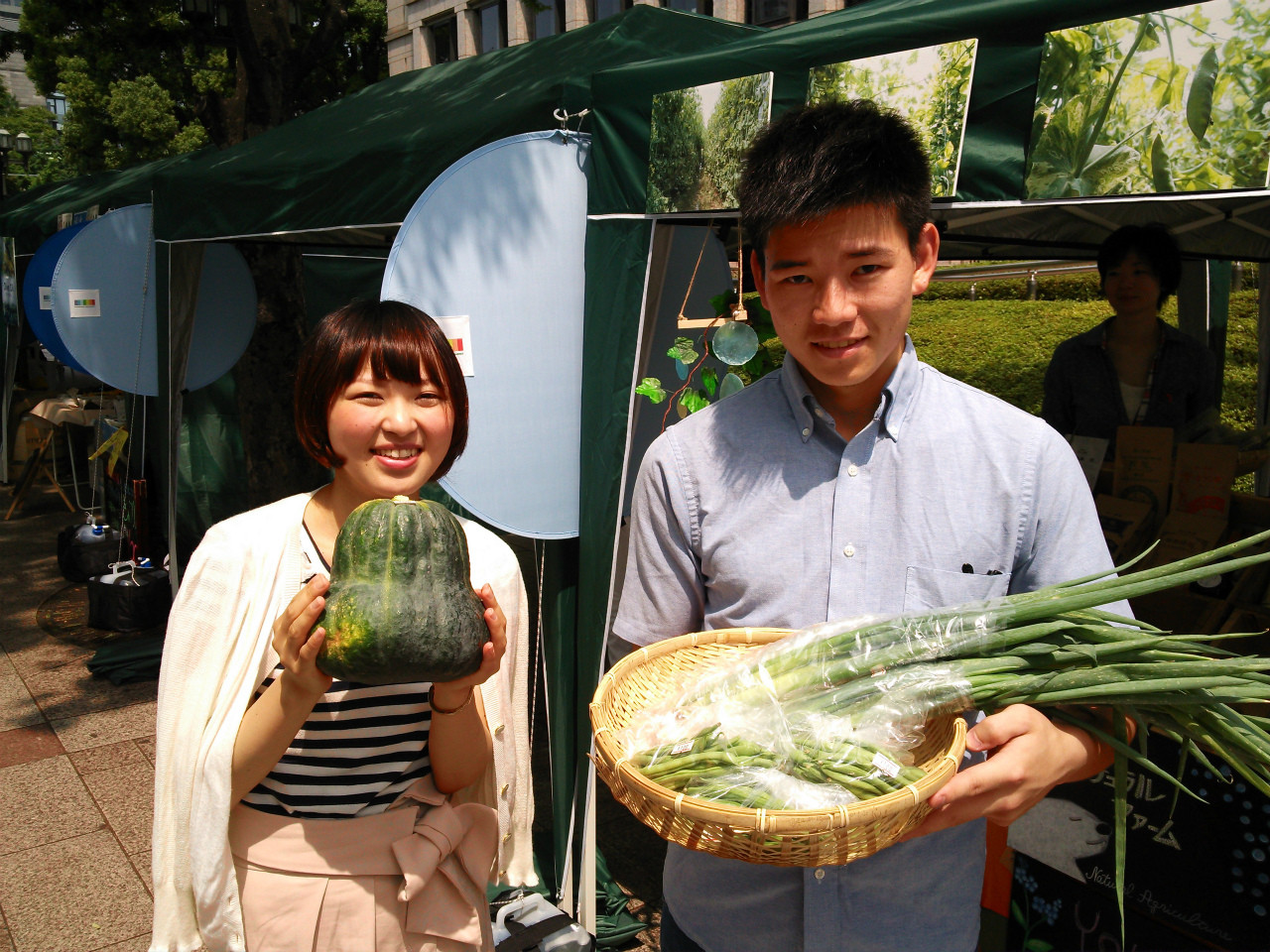 鹿ケ谷かぼちゃ、九条ネギ、いんげん豆を出品！