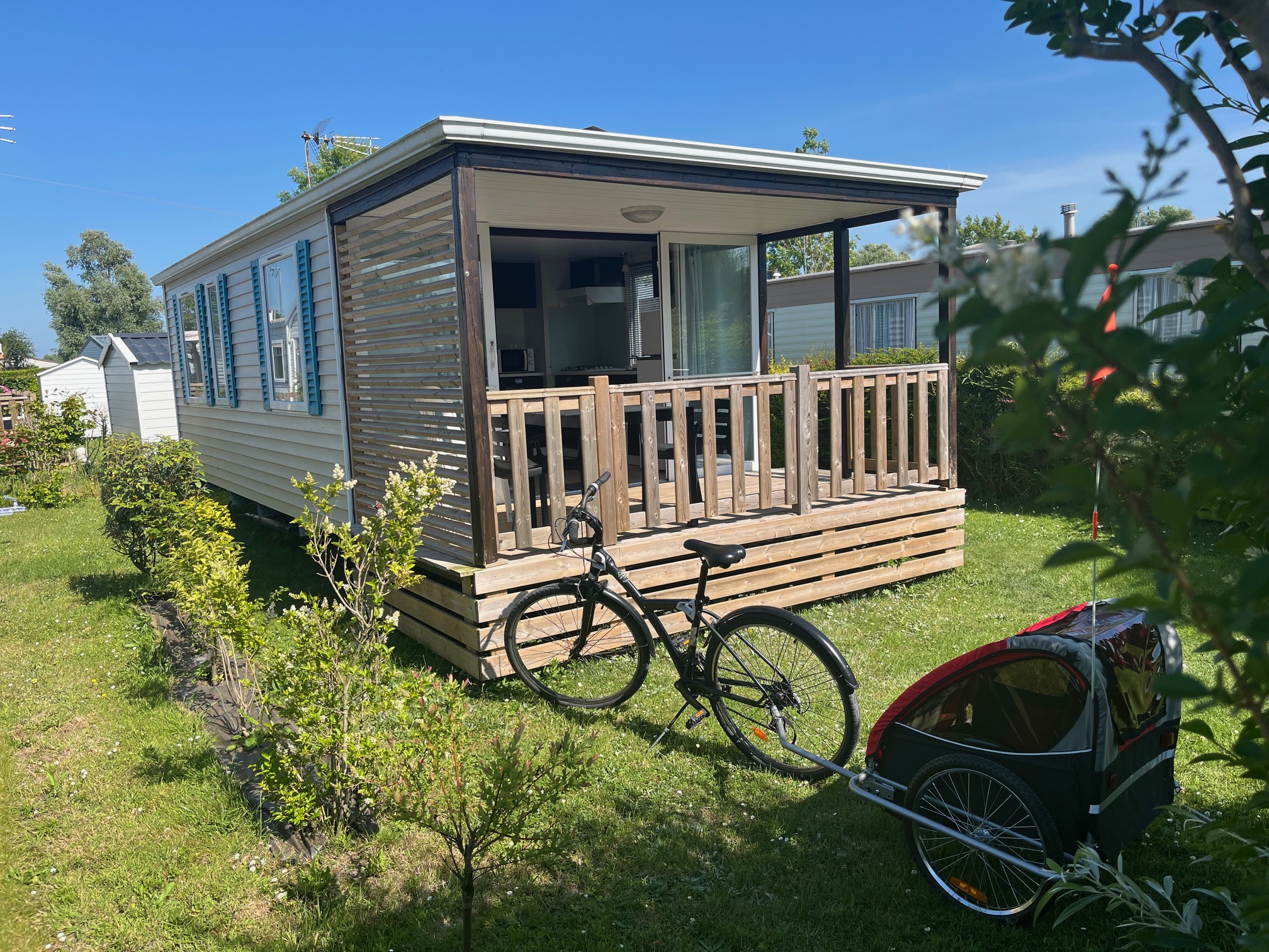  Camping Quend-Plage - Baie de Somme - Fort-Mahon - Location Mobil home - location insolite  