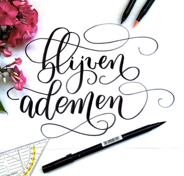 Verrassend Flourishing leren - lettering & watercolor CN-78